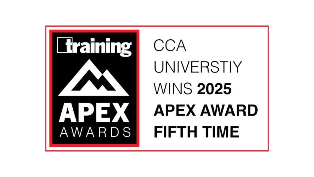 CCA Global University Honored | Fifth Year 2025 Training Apex Award